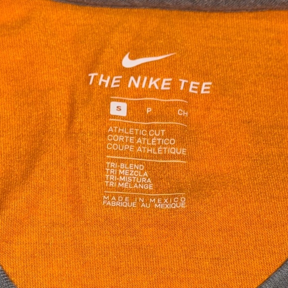 NWT Nike Tennessee Orange and Gray 3/4 Length Raglan Shirt Women’s Small - Picture 8 of 12
